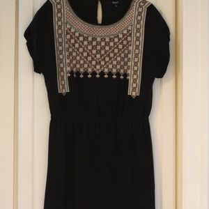 Madewell Black Silk Summer Casual Dress